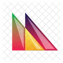 Logotipo De Doble Triangulo Triangulo Fondo Icono