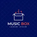 Caixa De Musica Etiqueta De Caixa Etiqueta De Caixa Ícone