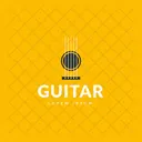 Etiqueta De Guitarra Etiqueta De Guitarra Logotipo De Guitarra Ícone