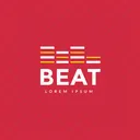 Etiqueta De Musica Gravadora De Musica Logotipo De Musica Ícone