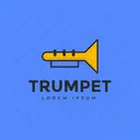Etiqueta De Trompete Rotulo De Trompete Logotipo De Trompete Ícone