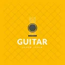 Etiqueta De Guitarra Etiqueta De Guitarra Logotipo De Guitarra Icono