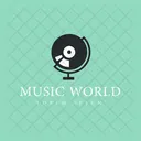 Etiqueta De Musica Etiqueta De Musica Logotipo De Musica Icono