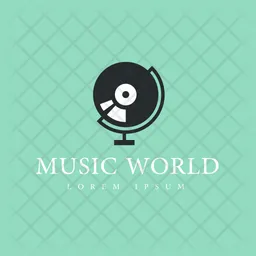 Logotipo de música Logo Icono