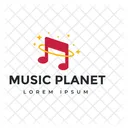 Etiqueta De Musica Etiqueta De Musica Logotipo De Musica Icono