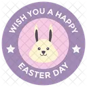 Vector Del Logotipo De Pascua Insignia De Pascua Feliz Emblema De Pascua Icono