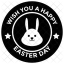 Vector Del Logotipo De Pascua Insignia De Pascua Feliz Emblema De Pascua Icono