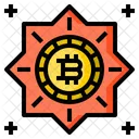 Logotipo Bitcoin Logotipo Midia Social Ícone