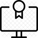 Logro En Linea Recompensa En Linea Premio Icono