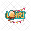 Feliz Lohri Festival De Lohri Celebracao De Lohri Ícone