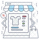 Comercio Eletronico Compras On Line Comprar On Line Ícone