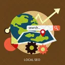 Lokal Seo Entwicklung Symbol