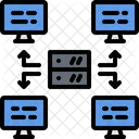 Lokaler Server Netzwerkserver Computerserver Symbol