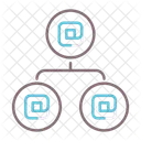 Lokales Netzwerk Computerverbindung LAN Symbol