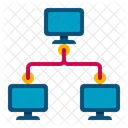 Lokales Netzwerk Computerverbindung LAN Symbol