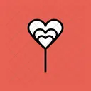 Lollipop Candy Valentines Icon