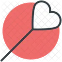 Lollipop Heart Shaped Icon