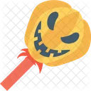 Lollipop Pumpkin Lolly Icon