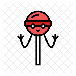 Lollipop Character  Icon