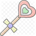 Lollipop Love Heart Icon