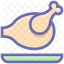 Roasted Chicken Chicken Meat Icon