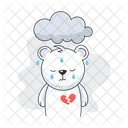 Lonely Bear Sad Bear Sad Teddy Icon