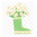 Spring Flowers Footwear Icon