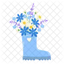 Spring Flowers Footwear Icon