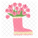 Spring Flowers Footwear Icon