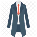 Long Coat Necktie Icon