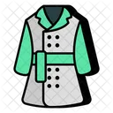 Long Coat Coat Overcoat Icon