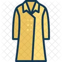 Long Coat Garment Clothing Icon