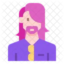 Long Hair Man  Icon