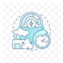 Geothermal Renewable Long Icon