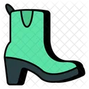 Long Boot Long Shoe Footwear Icon