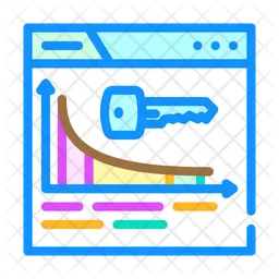 Long Tail Icon - Seo & Web Colored Outline Icons | IconScout