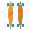 Longboard Skateboard Sport Icon