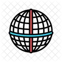 Longitude Latitude Lines Icon
