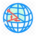 Longitude Latitude Lines Icon