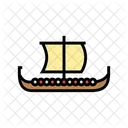 Longship Ancient Ship Icon