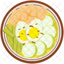 Illustration Of Indonesian Eid Al Fitr Food Lontong Sayur Icon