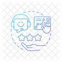 Look for reputable customer service  Icon