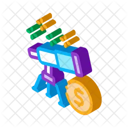 Look Telescope Money  Icon