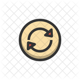 Loop Icon - Download in Colored Outline Style
