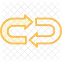 Loop Arrow Duotone Line Icon Icon
