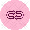 Loop Arrow Pentaglow Icon