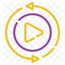 Looping Play Button  Icon