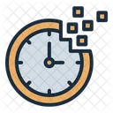 Loosing Time Clock Melt Icon