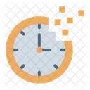 Loosing Time Clock Melt Icon