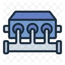 Abschreckbox Kuhlsystem Metallurgie Symbol